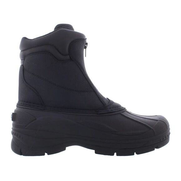 Totes Mens Cassel Waterproof Front Zip Winter Boots Black Size 11M New in Box main image 4